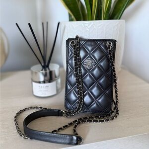 CHANEL Black Quilted Crossbody Bag